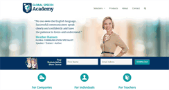 Desktop Screenshot of globalspeechacademy.com